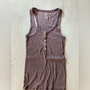 American Eagle super soft green ribbed tank top size medium